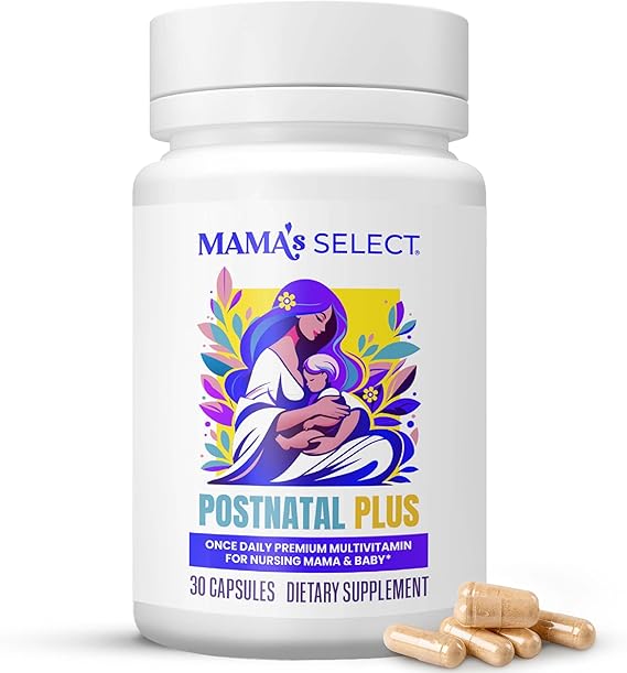 Postnatal Vitamins for Women Breastfeeding & Postpartum Multivitamin | For nursing moms: supports postpartum recovery, energy, hair regrowth & milk supply, methylated folate, no biotin, vegan