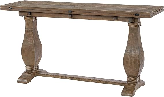 Martin Svensson Home Napa Solid Wood Flip Top Sofa Table, Natural