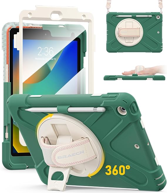 BRAECN for iPad 9th/ 8th/ 7th Generation Case - 10.2 Inch 2021/2020/2019