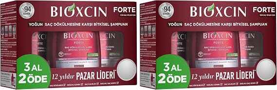 Bioxcin Forte Shampoo 300ml Pay 3al2 (2 packs)