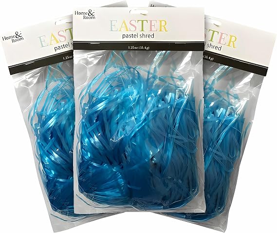 Brite Star 1.25oz Easter Plastic Grass, Blue (Set of 3)