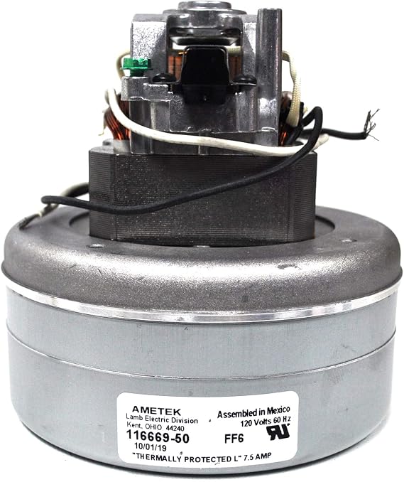 Ametek-Motors Motor 116669-50, 5.7" 120 Volt B/S 2 Stage Thru-Flow