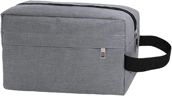 Multipurpose Portable Hand Carry Bag with Reinforced Corner for Cosmetics Digital Gear Travel Essential and Individual Items Toiletry Bag