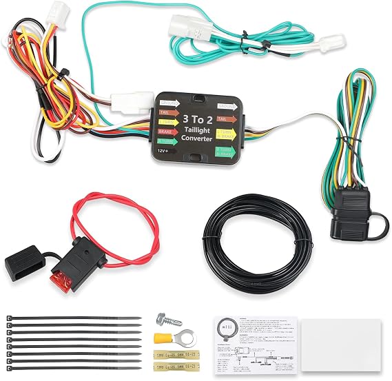 WATERWICH 4-Way Trailer Wiring Harness Replacement for 56434 Compatible with 2019-2025 Toyota RAV4 and 2021-2024 Toyota RAV4 Prime Trailer Towing Harness