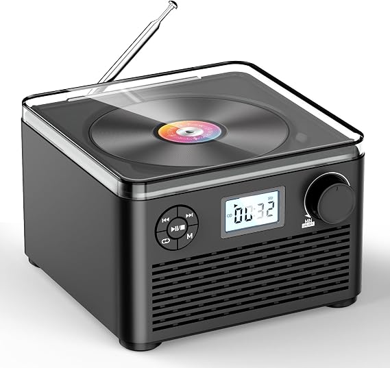 KUEPHOM Portable CD Player with Speakers, Bluetooth & FM Radio