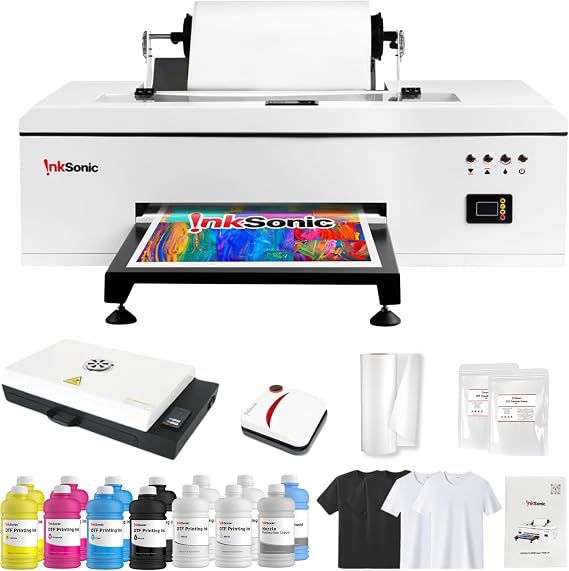 InkSonic R1390 DTF Printer, A3 T-Shirt Printing Machine with Oven Bundle, 13" Width Apparel Printer, Direct to Film Heat Transfer, Commercial Custom Printing, T-Shirt Maker for Clothes Design