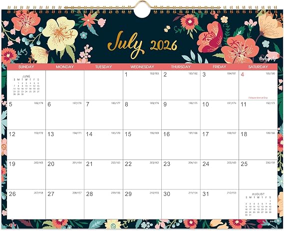 Calendar 2026-2027 - Wall Calendar 2026-2027,Jul 2026 - Dec 2027, 15"x11.5"