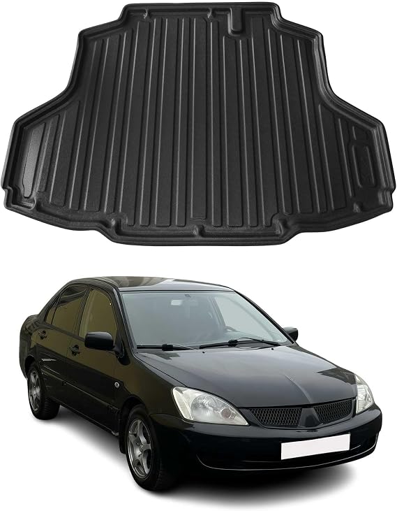 OMAC Cargo Mats Liner for Mitsubishi Lancer 2002-2007 Black All-Weather TPE