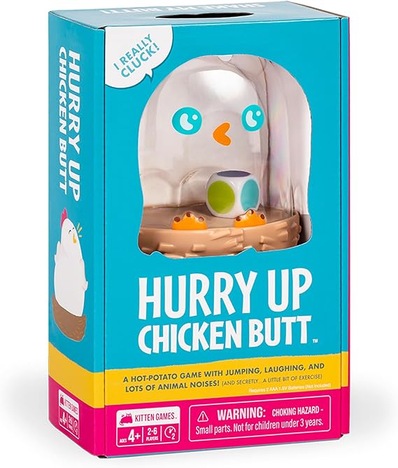 Exploding Kittens Hurry Up Chicken Butt, 2-6 Players, Age 4+ Kids Game