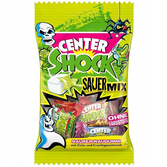 Center SHOCK bubble gum sour candies ( Variety Bag ) 44g/1.5 oz