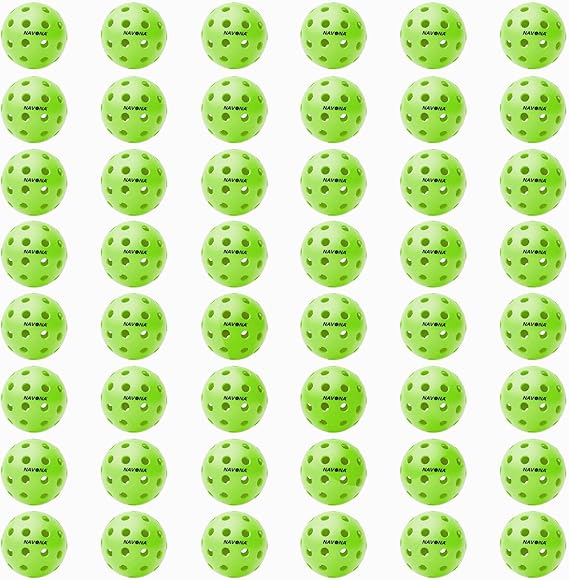 48 Pack Premium Outdoor Pickleball Balls, Meet USAPA Official Standards