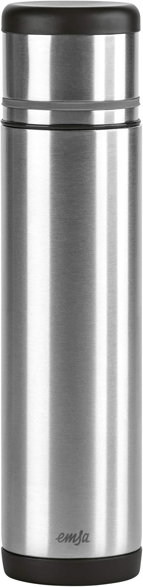 Emsa 509238 Insulated Flask 700 ml Safe Loc Pro Cap Black/Anthracite Mobility