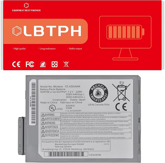 FZ-VZSU94W Tablet Battery For Panasonic Toughpad FZ-B1 FZ-B2 FZ-M1 FZ-M1C
