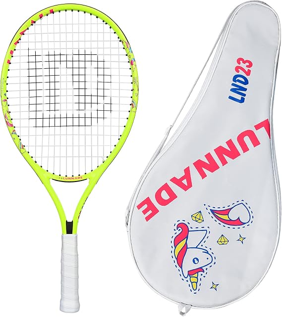 Tennis Racket for Kids Junior, 19/21/23/25 Inch Youth Tennis Racquet with Cover, Suitable for Beginner Boys and Girls Age 3-12
