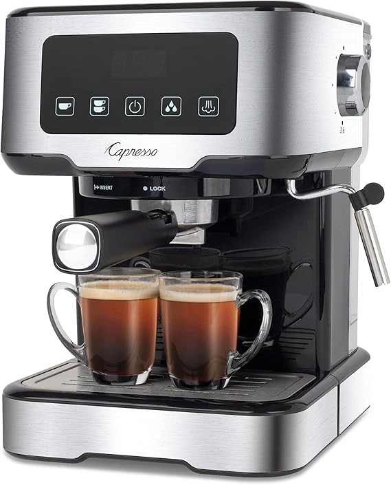 Capresso Cafe TS Touchscreen Espresso Machine, 50 ounces,Silver