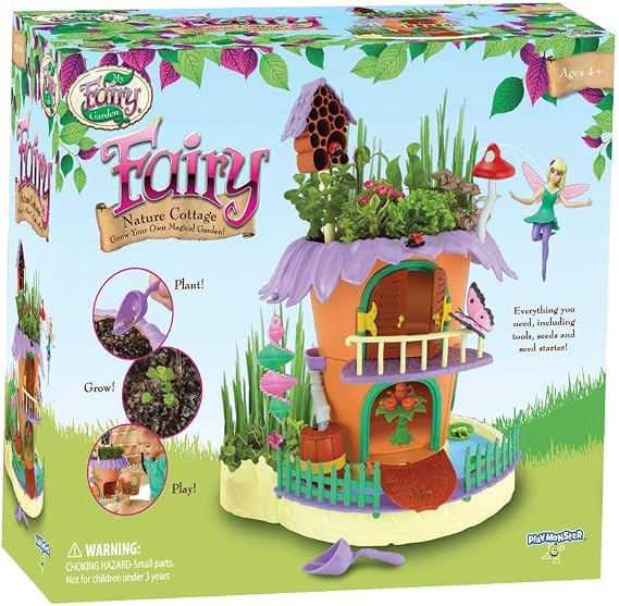 My Fairy Garden Nature Cottage Toy Figurine and Plant Kit Grow Your Own Magical Garden with Fairy Isla Ages 4+