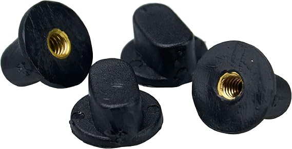 Kookaburra Unisex's Cricket Helmet Nuts (Pack of x4), Black, One Size