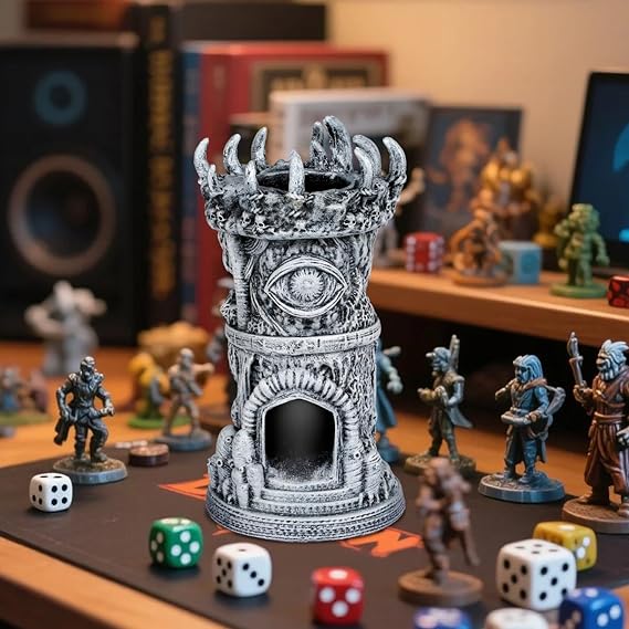 Resin Dice Tower, DND Cyclops Dice Throne with Gift Box, DND Accessories