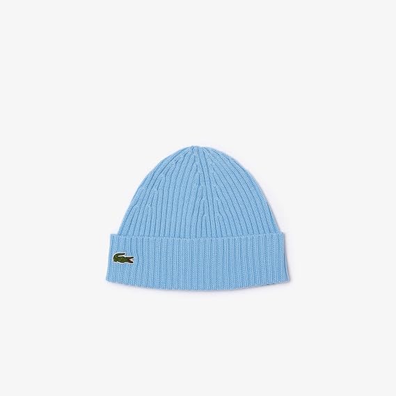 Lacoste Men's Rib Knit Brushed Wool Beanie