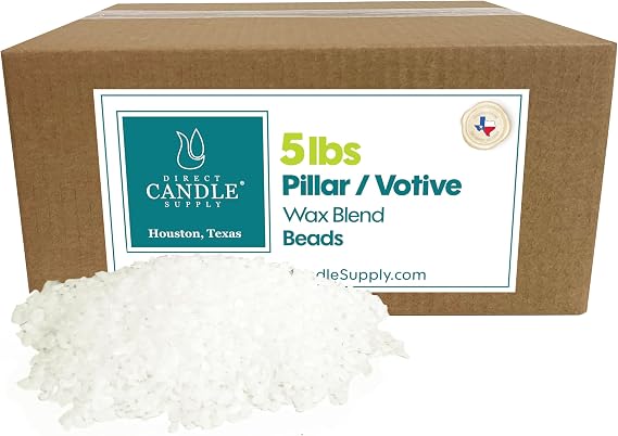 Direct Candle Supply 5lb High Melt Paraffin Wax for Pillars & Votives