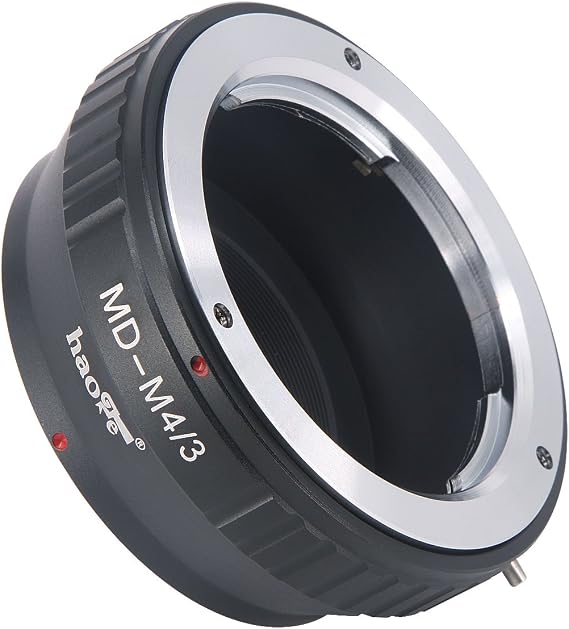 Haoge Manual Lens Mount Adapter for Minolta Rokkor MD MC Mount Lens to Olympus and Panasonic Micro Four Thirds MFT M4/3 M43 Mount Camera