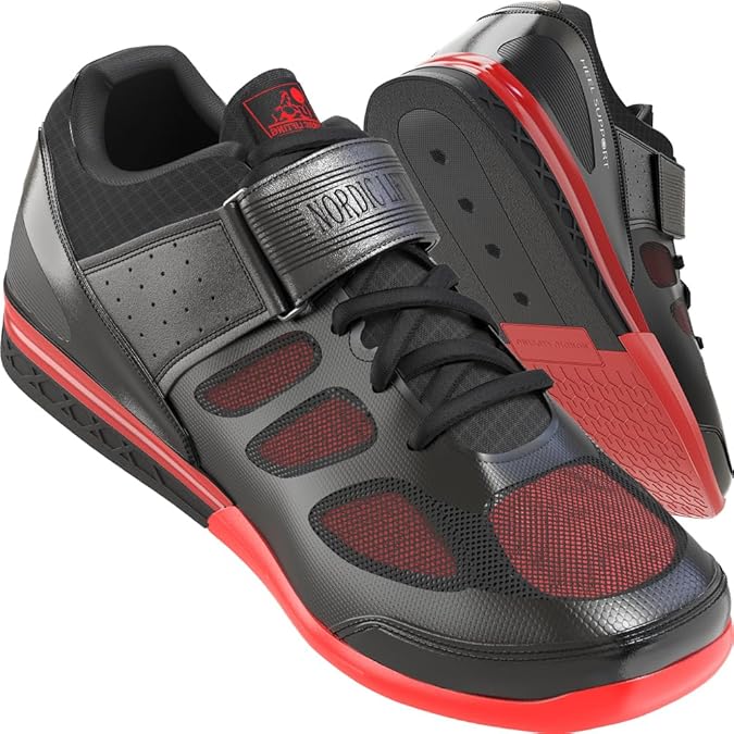Nordic Lifting VENJA Weightlifting Shoes Mens Gym Shoes for Weight Lifting, Crossfit & Squats, Strength Training, Heel Support & Grip Sole for Stability