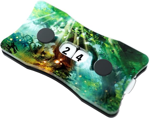 Gamegenic Life Counter Life Counters Double Dials: Forest Smooth & Tough Compatible with Magic The Gathering Commander Deck, Marvel Champions Play MTG, TCG, LCG