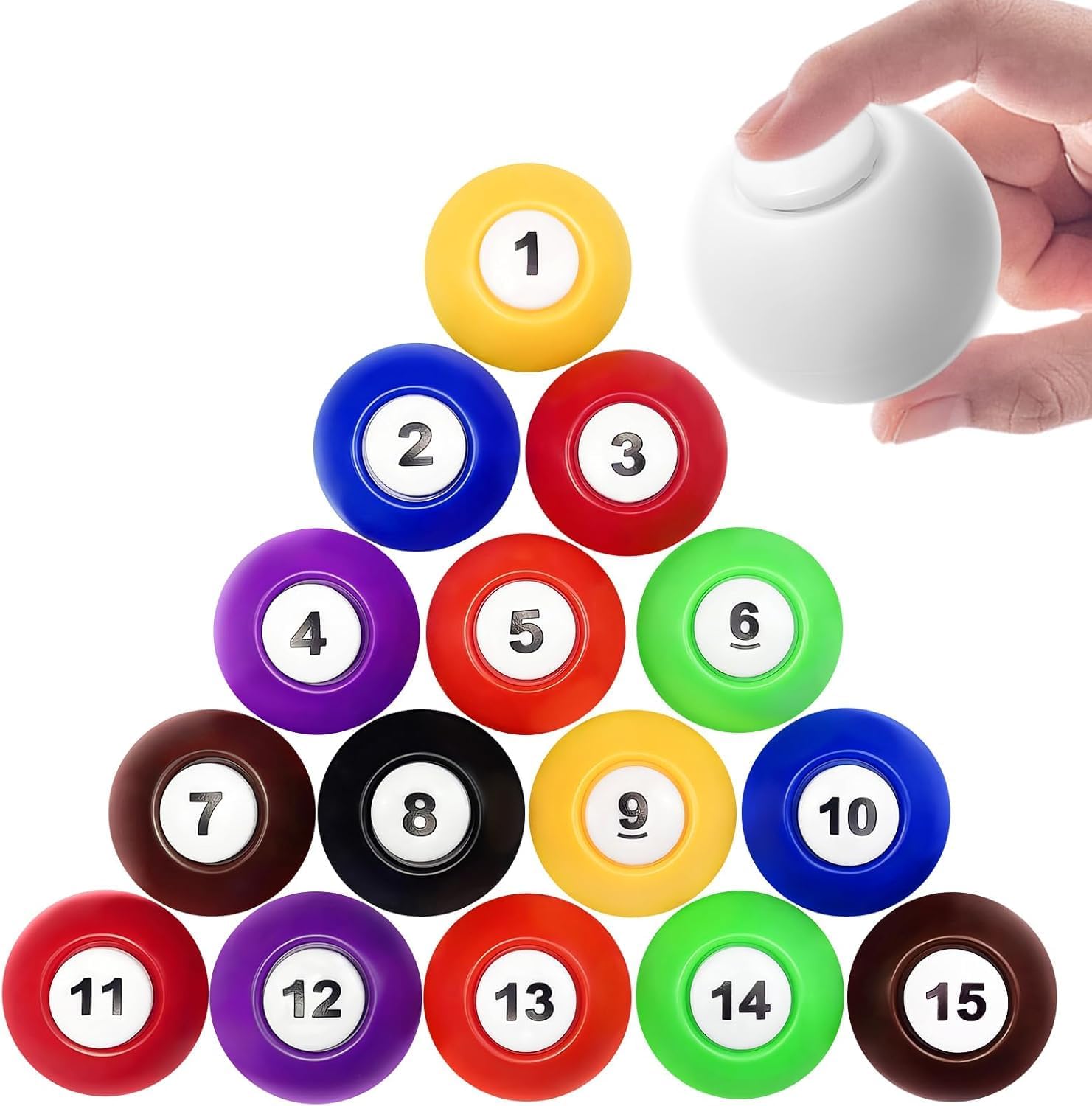 Fidget Spinner Soccer Balls, 4pc Multi-Color and Multi-Style mini Ball Stress Relief Tools ,Office Decompression Tool Sensory Tools Desktop Decoration for Birthday Gifts Stress Relief Party Favors
