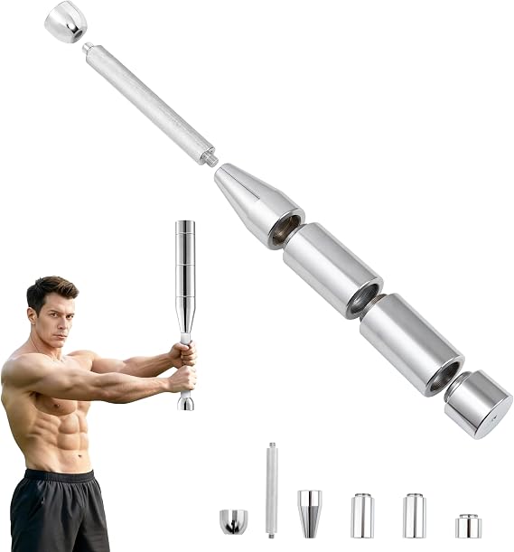 Adjustable Macebell Set - 6-in-1 & 11-in-1 Steel Indian Clubs for Shoulder, Grip & Full Body Training - Includes Adjustable Weights (6.5-30.8 lbs), Forearm Strengthener & Grip Tester for Fitness, MMA
