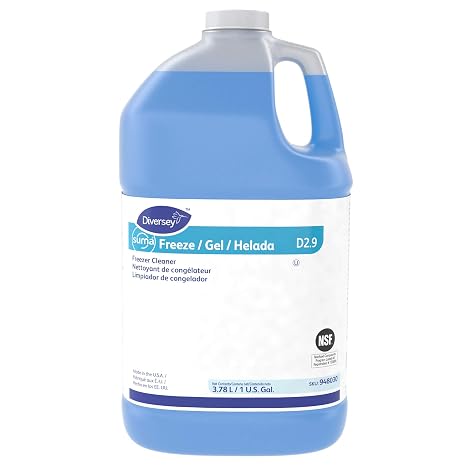 Diversey 948030 SUMA Freeze D2.9 Floor Cleaner, Walk-In Freezer and Cold Room, Below Freezing Formula, Ready-to-Use Liquid, Unscented, 1-Gallon
