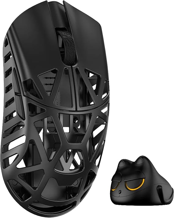 KIBU WLMOUSE Beast X Mini Pro Wireless Gaming Mouse with Side Holes, Left and Right Symmetric, 8KHz Polling Rate Support, Magnesium Alloy, 34g Lightweight, PAW3950HS Sensor, Japanese Official