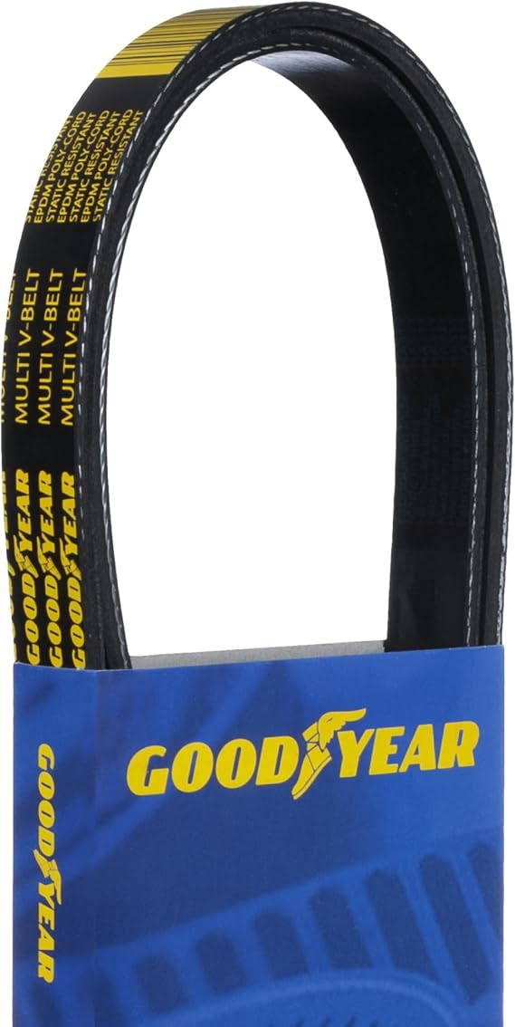 Goodyear Belts 1060395 Serpentine Belt, 6-Rib, 39.5" Length | Heavy-Duty Engine Belt, Abrasion-Resistant, Anti-Slip Design, High Tensile Strength, Reliable Power Transmission