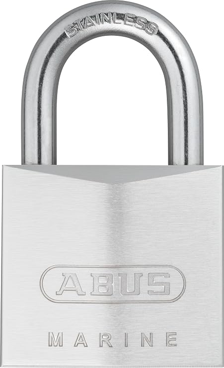 ABUS 75IB/40 Marine Grade Chrome Plated Brass Padlock, Stainless Steel Shackle, Keyed Different