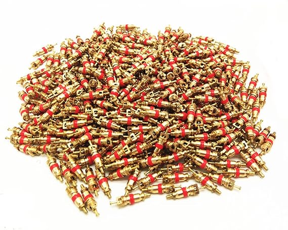 KURAMI 150Pcs Copper Tyre Tire Valve Stem Core Part Replacement for Car Truck Motorcycle Bike