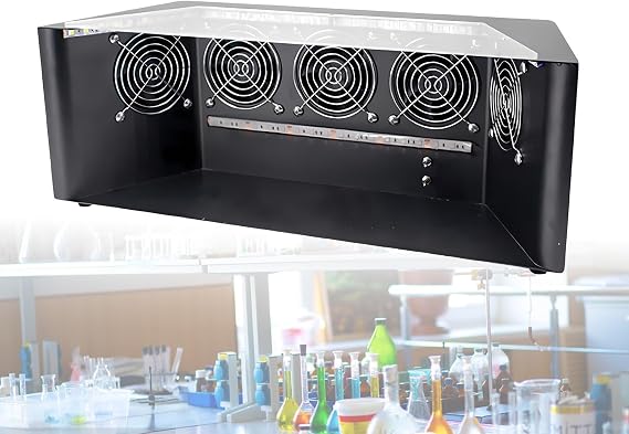 Vertical Laminar Flow Hood Laminar Flow Cabinet, Air Flow Clean Bench, with 5 Fans & Efficient Filter Net, for Phone Repair/Workshop/Laboratory