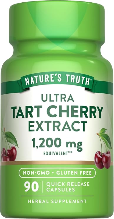 Nature's Truth Tart Cherry Extract Capsules | 90 Count | Non-GMO & Gluten Free Supplement