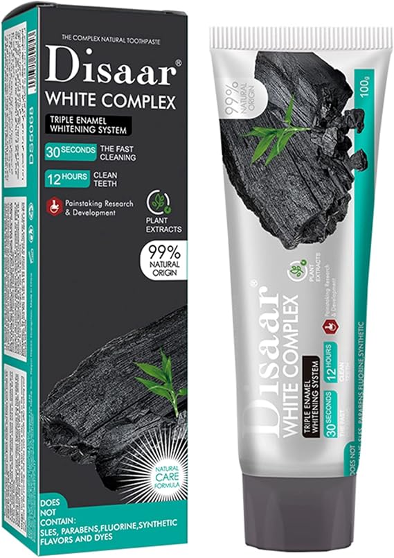 DISAAR Beauty Whitening Toothpaste Charcoal Banana Flower Enamel 100g