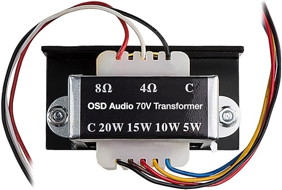 OSD Audio 70V Commercial (20W, 15W, 10W, 5W) Premium Distribution Line Transformer SP70