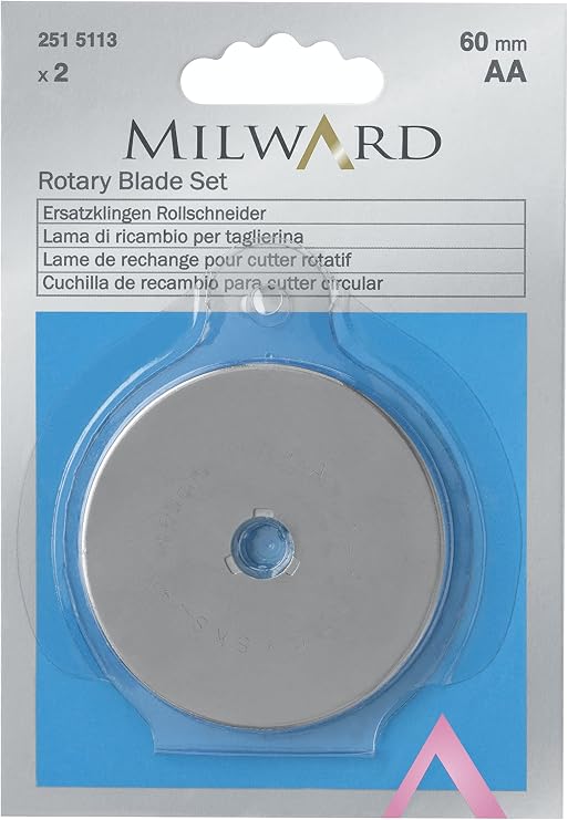 Milward Rotary Blade Set: 60mm Diameter: 2 Pieces, Assorted