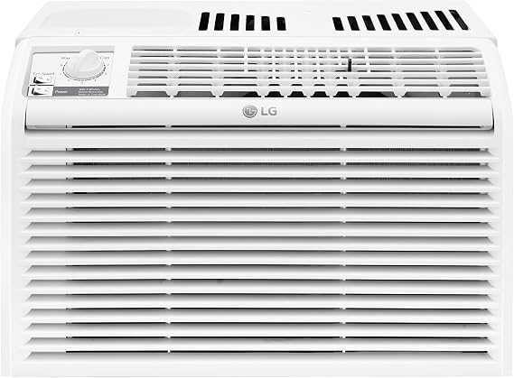 LG 5000 BTU Window Air Conditioners [2023 New] Easy Mechanical Control Ultra-Quiet Compact-size Cools Washable Filter 150 Sq.Ft. for Small Room AC Unit air conditioner Easy Installation White LW5023