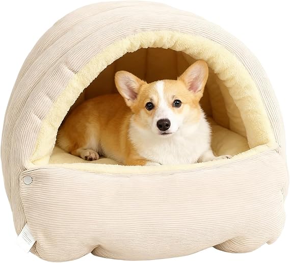 Enclosed Cat Bed,Soft Dog Nest Tent,Soft Pet Cave Bed - for Cats Dogs Puppy Indoor Outdoor Bedroom Winter Home Living Room