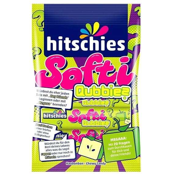 Hitschler Softi Qubbies Apple Chewy Candy - 80g