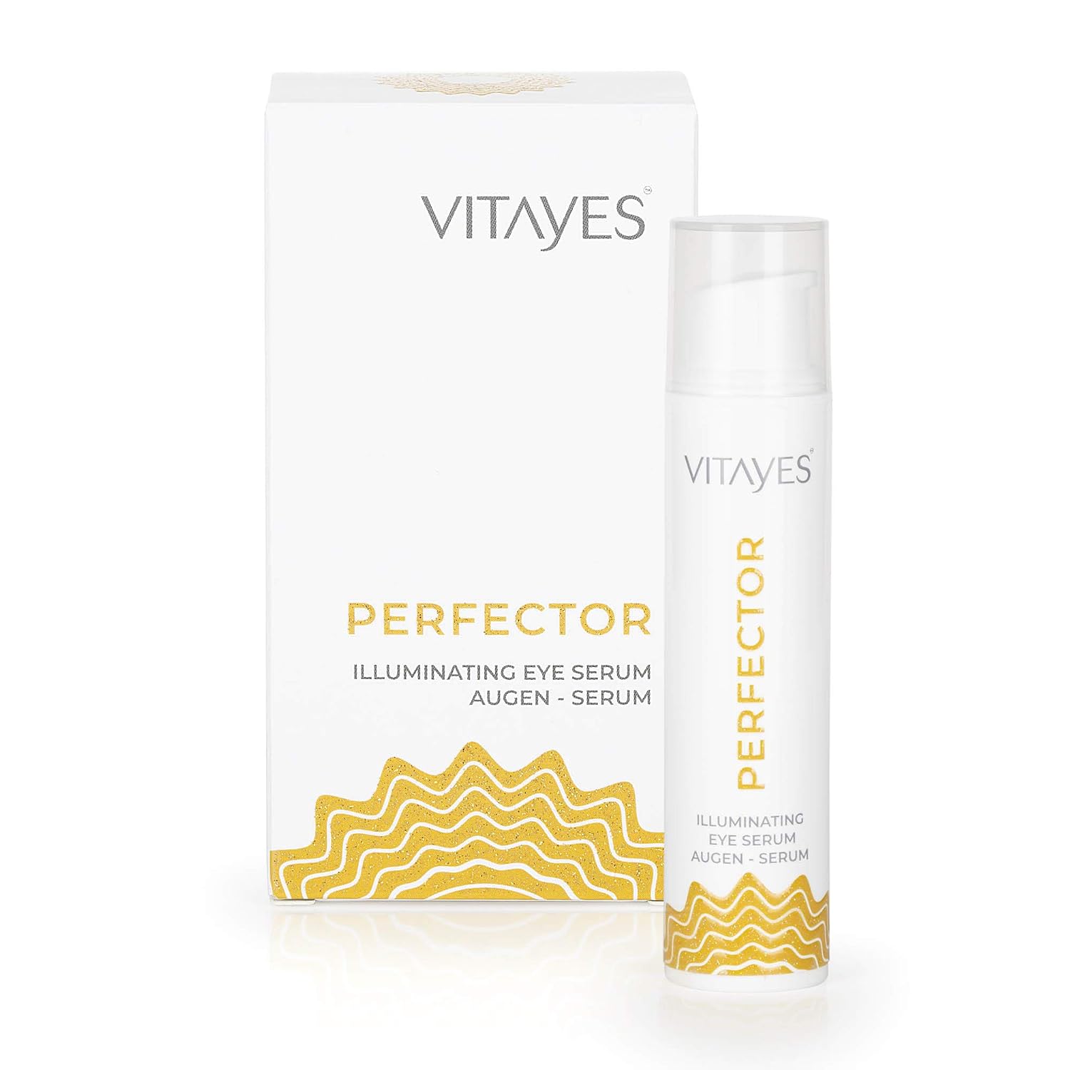 Vitayes Perfector Eye Serum Anti-Aging Cream for Dark Circles, Wrinkles, Instant Brightening and Repair of Crow’s Feet and Uneven Skin, 0.53 Oz