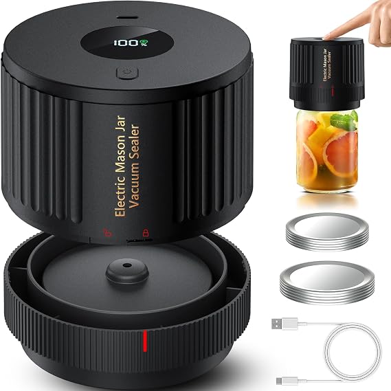 LOVE MOMENT Electric Mason Jar Vacuum Sealer Kit