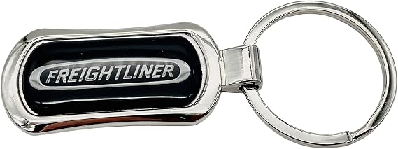 Freightliner Trucks Chrome Metal Keychain Key Chain Tag Fob