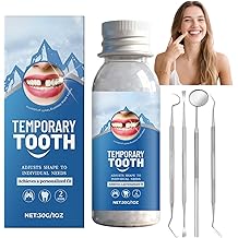Tooth Filling Repair Kit - Temporary Tooth Repair - Temporary Tooth Filling Repair Kit - Filling Repair Beads for Fixing Missing Teeth, Easy-to-Use Tdental Glue for Teeth