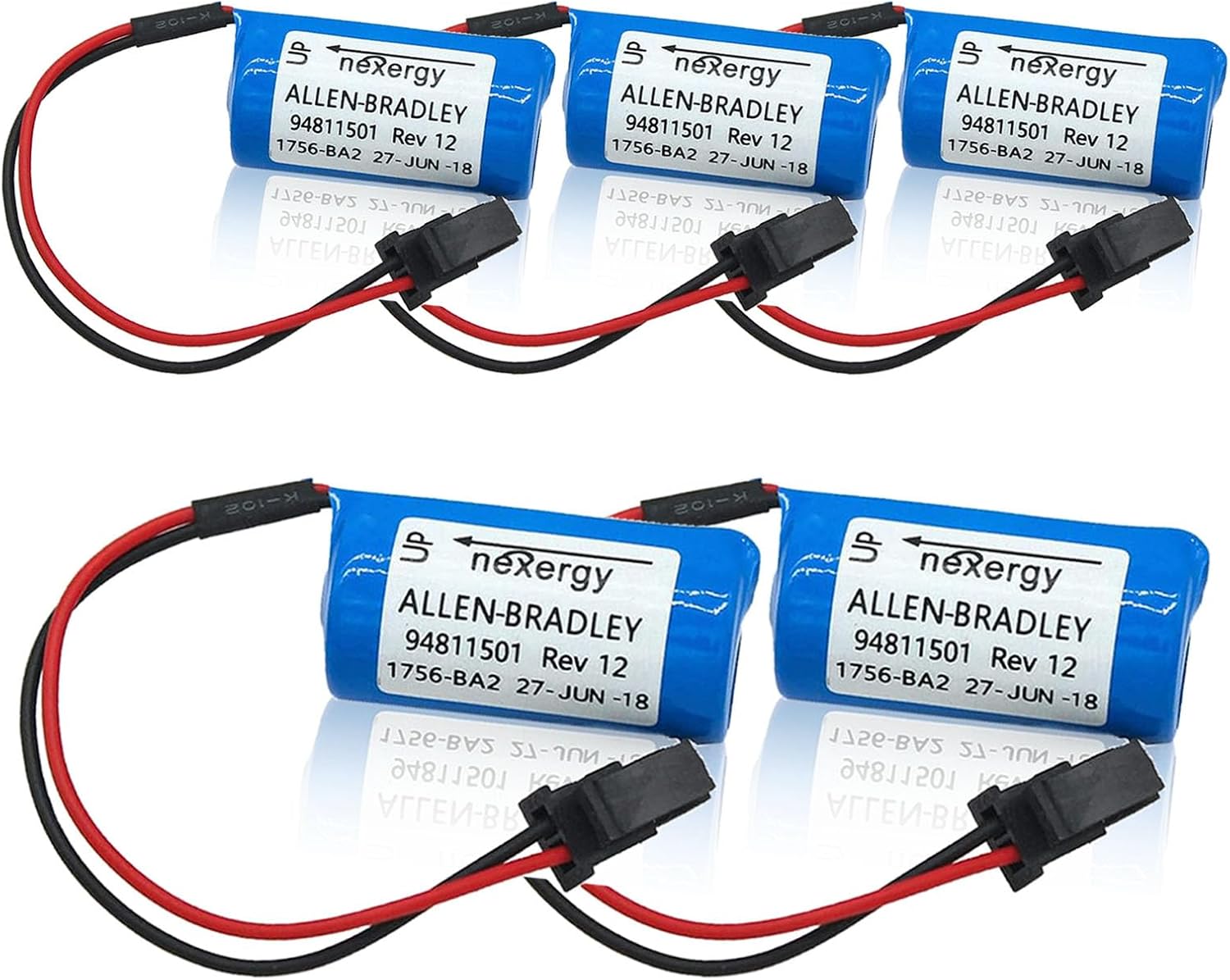 lt;- 5 Pack -> 3V 1756-BA2 1800mAh PLC Battery Replacement for Allen Bradley 1756-BA2 BR23A-AB 1745-B1