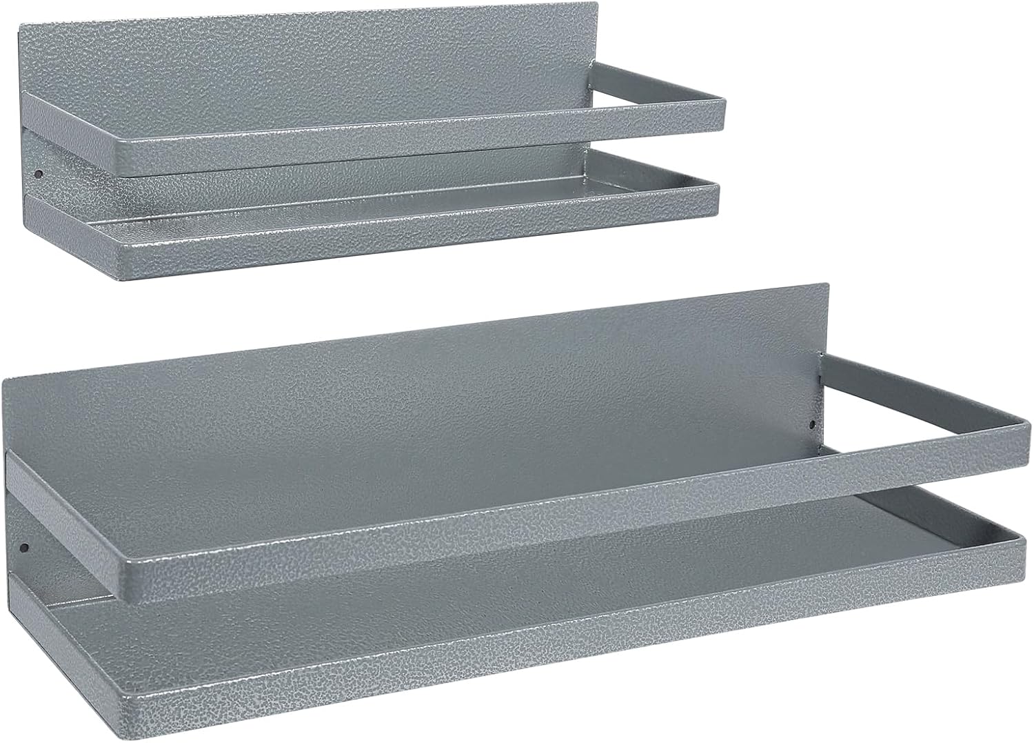 Uten Large Spice Rack for Refrigerator, 2 Pack Strong Magnetic Shelves, Moveable Fridge Organizer, Perfect Space Saver