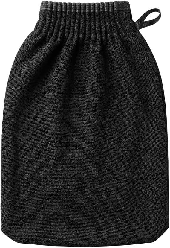 Authentic Moroccan Kessa Exfoliating Glove, Professional 300D High-Density Hammam Mitt for Deep Body Scrub, Silk-Smooth Skin, Glow Restoration & Ingrown Hair Treatment – 100% Plant-Based Viscose