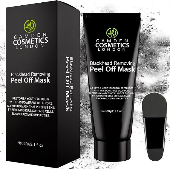 Blackhead Peel off Face Mask For Men & Women - Blackhead Remover + FREE APPLICATOR, Bamboo Charcoal Mask For Blackheads, Deep Cleansing, Whiteheads Extractor/Removal For Clearer Skin